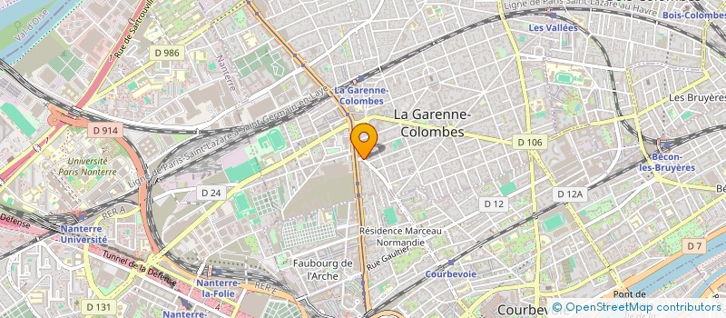 localisation de l'entreprise L.M.R. à LA GARENNE-COLOMBES