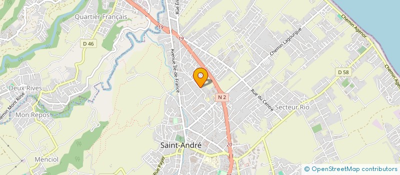 localisation de l'entreprise L&M RENOV O.I à SAINT-ANDRE