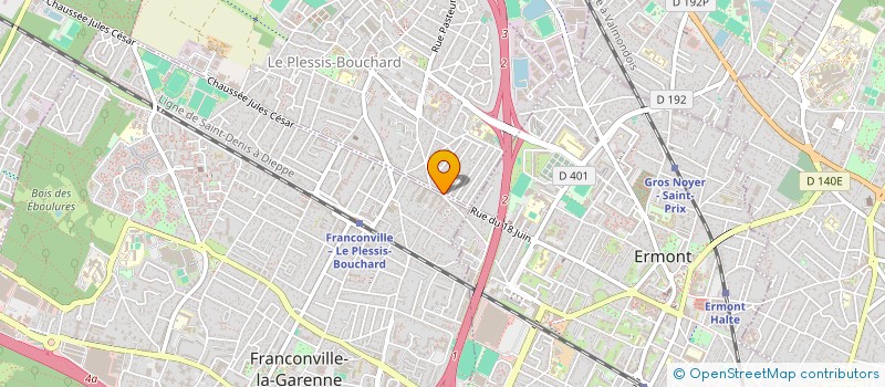 localisation de l'entreprise L.M RESTAURATION  LE PLESSIS-BOUCHARD