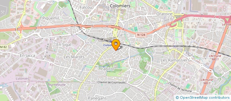 localisation de l'entreprise L M S à COLOMIERS