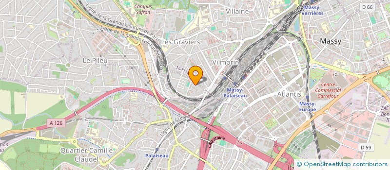 localisation de l'entreprise L.M.S  PALAISEAU