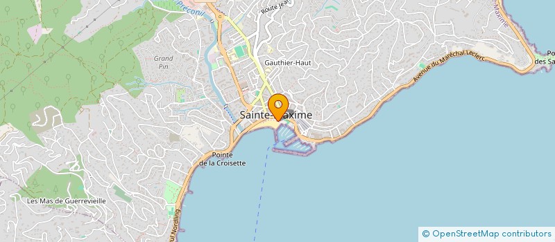 localisation de l'entreprise L.M.S.  SAINTE-MAXIME