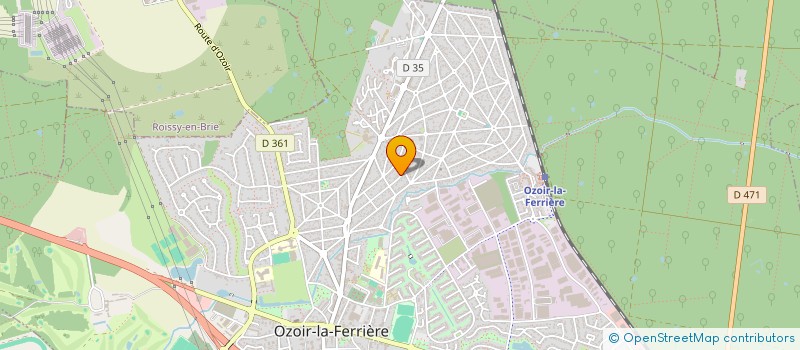 localisation de l'entreprise L.M SERVICES à OZOIR-LA-FERRIERE