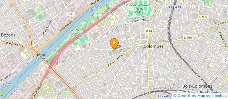 localisation de l'entreprise L.M. SERVICES à COLOMBES