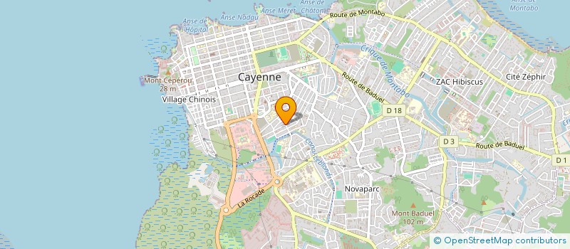 localisation de l'entreprise L'M SPORTS à CAYENNE