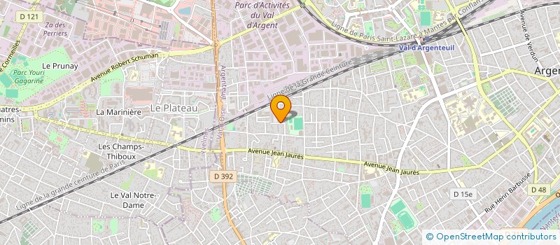 localisation de l'entreprise L M T à ARGENTEUIL