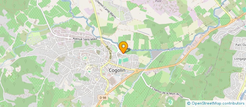 localisation de l'entreprise L.M.T à COGOLIN