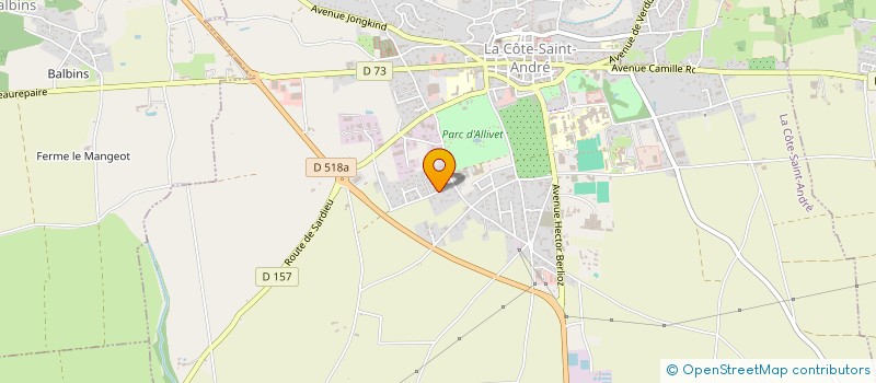 localisation de l'entreprise L.M.T. LUGAZ  LA COTE-SAINT-ANDRE