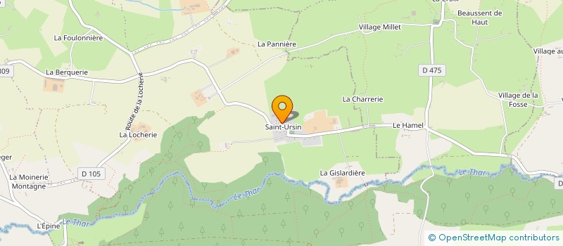 localisation de l'entreprise L.M.V.  SAINT-JEAN-DES-CHAMPS