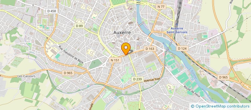localisation de l'entreprise L M V à AUXERRE
