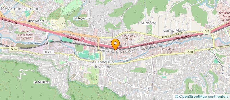 localisation de l'entreprise L M V F  LA PENNE-SUR-HUVEAUNE