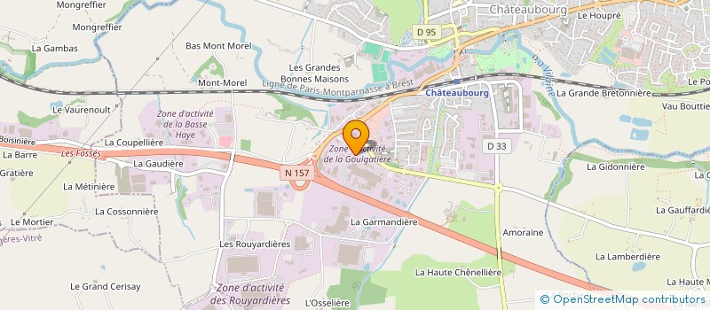 localisation de l'entreprise L.M.V. MARTIN  CHATEAUBOURG