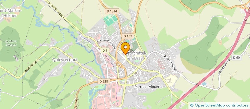 localisation de l'entreprise L.M.V.W.  SAINT-MARTIN-L'HORTIER