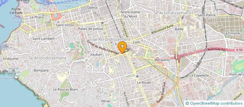 localisation de l'entreprise L M VERONCLE  MARSEILLE