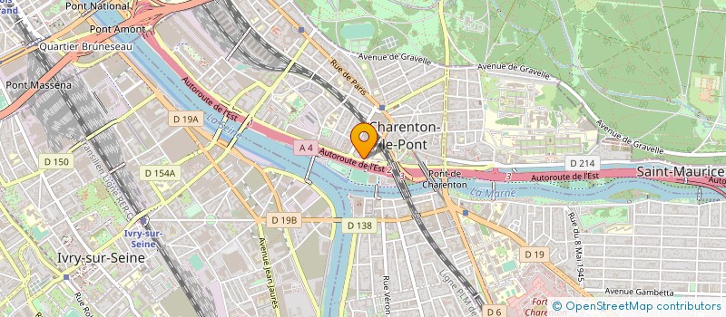 localisation de l'entreprise L.MANEL  CHARENTON-LE-PONT