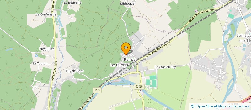 localisation de l'entreprise L. MARBOT ET COMPAGNIE  NEUVIC