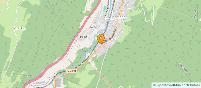 localisation de l'entreprise L&MC LOGISTIQUE & MATERIAUX CONSTRUCTION  MARTIGNAT