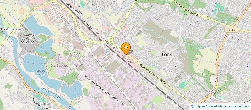 localisation de l'entreprise L.N.  LONS