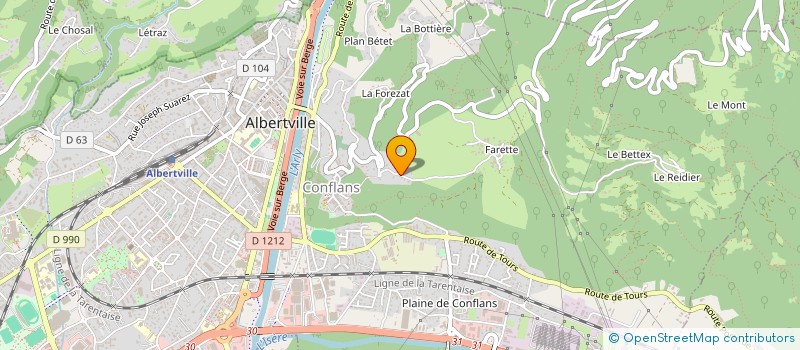 localisation de l'entreprise L&N  ALBERTVILLE