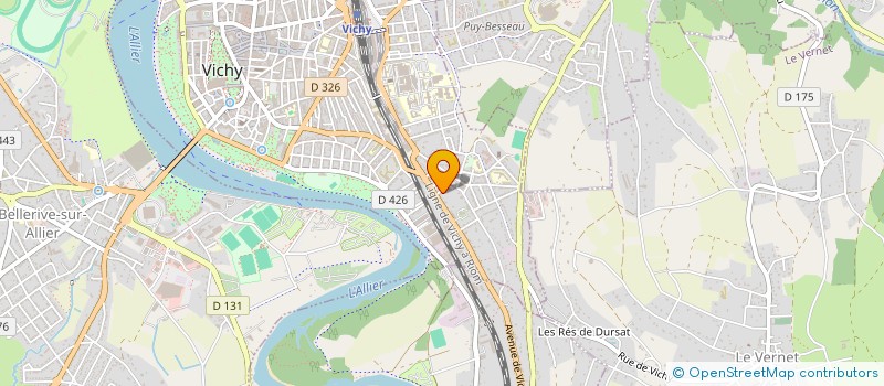 localisation de l'entreprise L.N.C.BATIMENT à VICHY