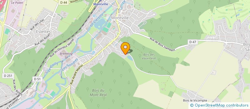 localisation de l'entreprise L. N. C. H.  MONTVILLE