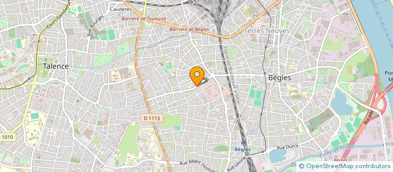 localisation de l'entreprise L N D à BEGLES