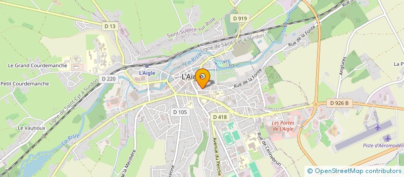 localisation de l'entreprise L.N.D à L'AIGLE
