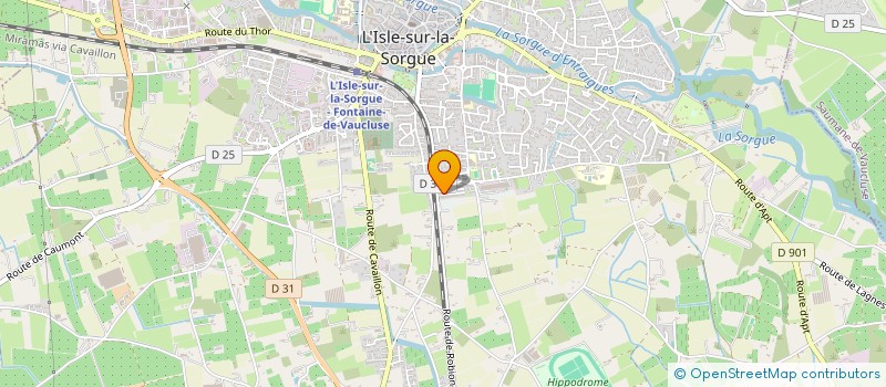 localisation de l'entreprise L.N.E  L'ISLE-SUR-LA-SORGUE