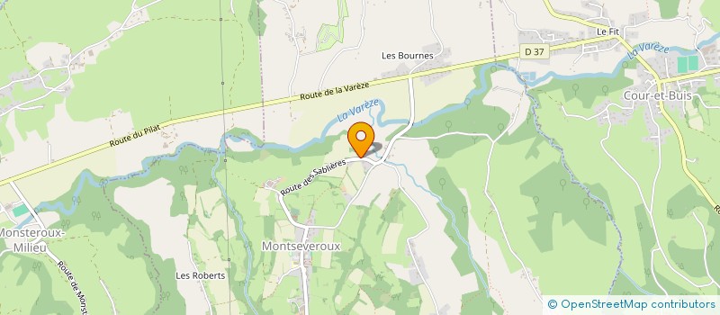 localisation de l'entreprise L.N.E BUILDING  MONTSEVEROUX