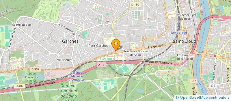 localisation de l'entreprise L&N HOLDING à GARCHES