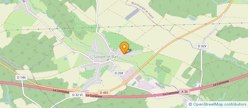 localisation de l'entreprise L-N REPARATIONS AUTOS 68  SOPPE-LE-BAS