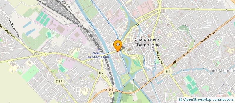localisation de l'entreprise L.N.S à CHALONS-EN-CHAMPAGNE
