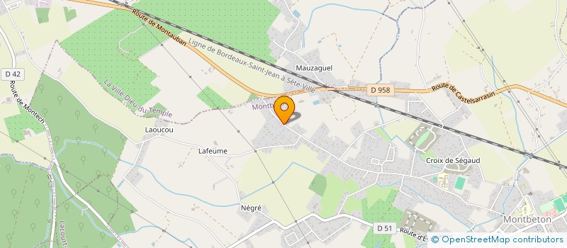 localisation de l'entreprise L.N.S IMMOBILIER  MONTBETON