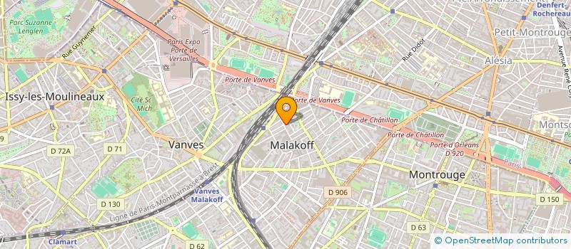 localisation de l'entreprise L.N THOMASI  MALAKOFF