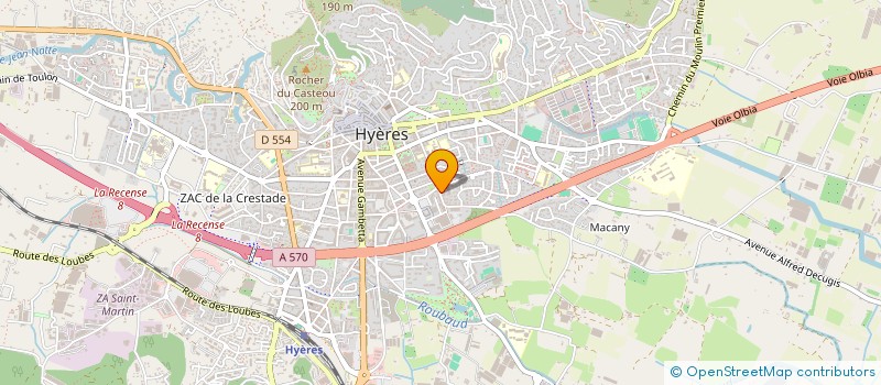 localisation de l'entreprise L&O à HYERES
