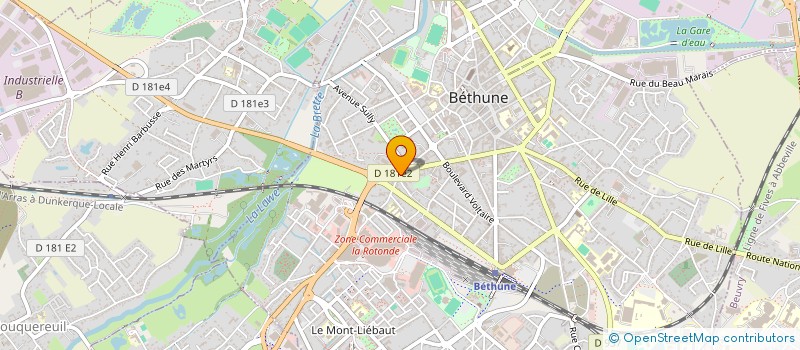 localisation de l'entreprise L'O A LA BOUCHE à BETHUNE