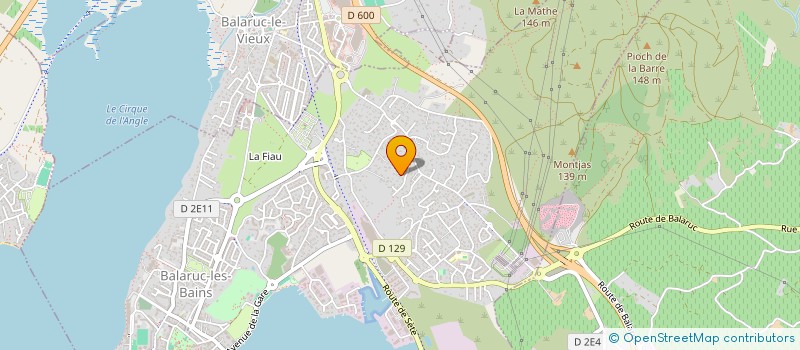 localisation de l'entreprise L.O.C.A  BALARUC-LES-BAINS