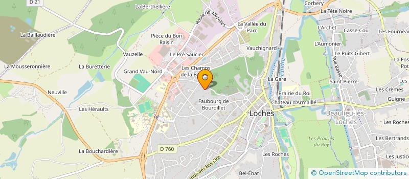 localisation de l'entreprise L.O.C.H. à LOCHES