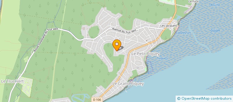 localisation de l'entreprise L.O.G  LEGE-CAP-FERRET