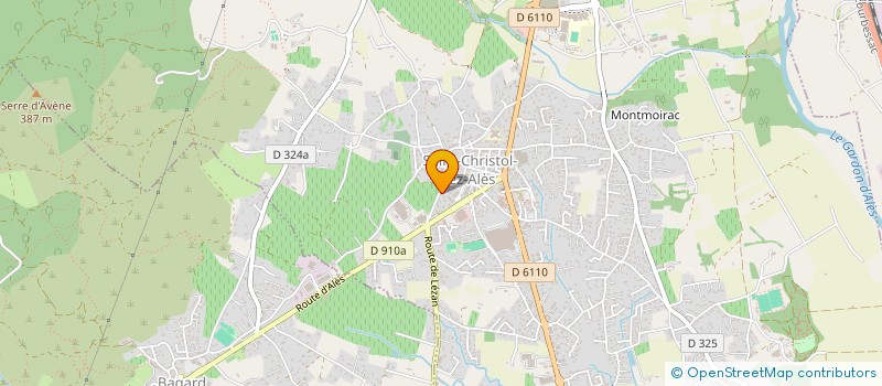 localisation de l'entreprise L O M GROUPE  SAINT-CHRISTOL-LEZ-ALES