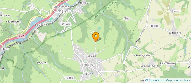 localisation de l'entreprise L.O.R  ECHALAS