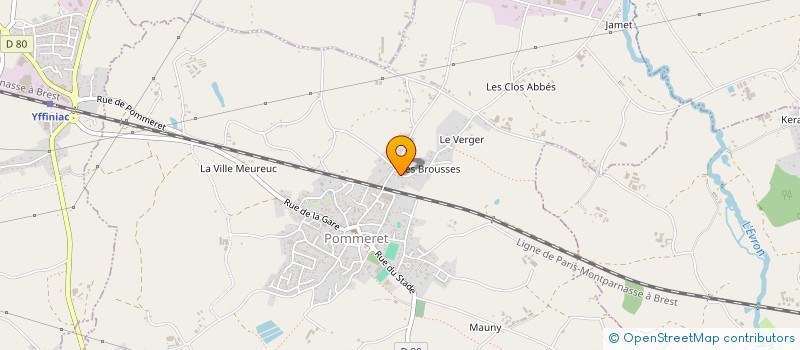 localisation de l'entreprise L.O.T.O.  POMMERET