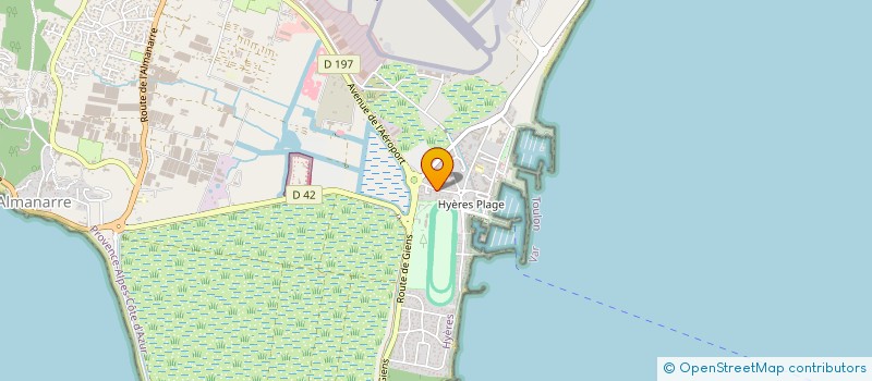 localisation de l'entreprise L'O VIVE  HYERES