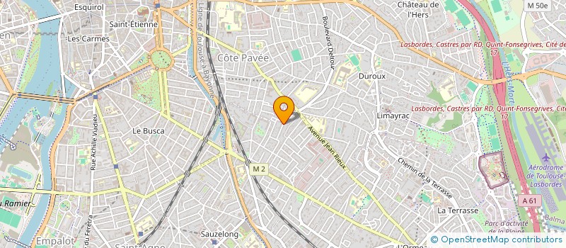 localisation de l'entreprise L'O2 LA  TOULOUSE