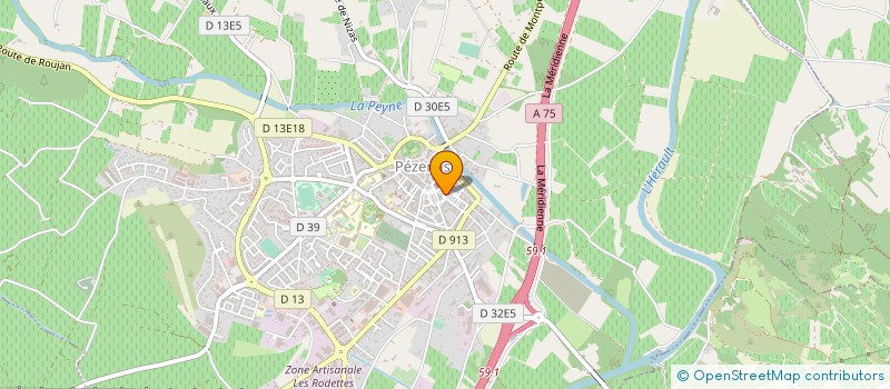 localisation de l'entreprise L OASIS à PEZENAS