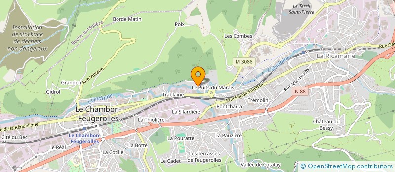 localisation de l'entreprise L'OASIS à LE CHAMBON-FEUGEROLLES
