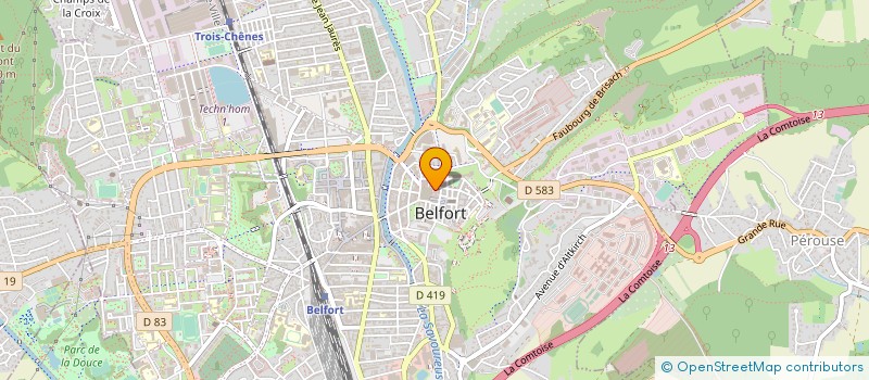 localisation de l'entreprise L'OASIS à BELFORT