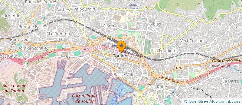 localisation de l'entreprise L OASIS  TOULON