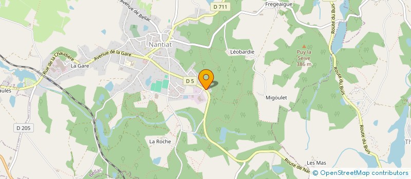 localisation de l'entreprise L'OASIS  NANTIAT