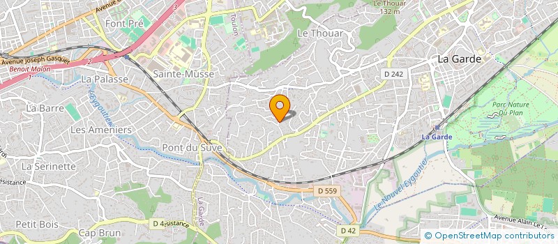 localisation de l'entreprise L'OASIS  LA GARDE